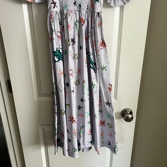 NWT Hill House Ophelia Sea Creatures Dress - Picture 8 of 9